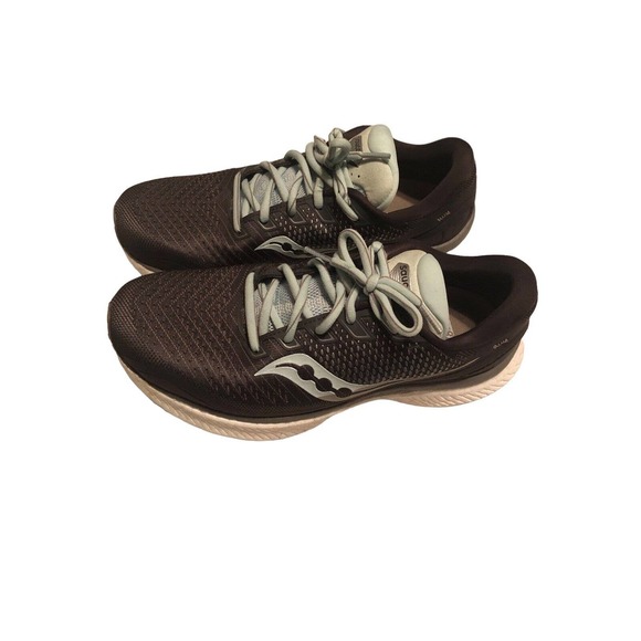 Saucony Triumph 18 Running Shoe Sport Walking Women Charcoal/Sky - 8.5 M US - Picture 2 of 9